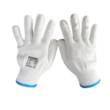 FIXTEC Wholesale Cheap White Cotton Yarn 10" Safety Working Gloves For Construction